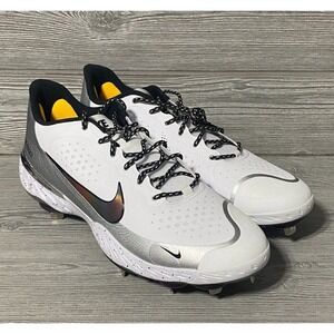 Nike Alpha Huarache Elite‎ 3 Low Baseball Cleats CV3552-104 Men's 16 White Shoes